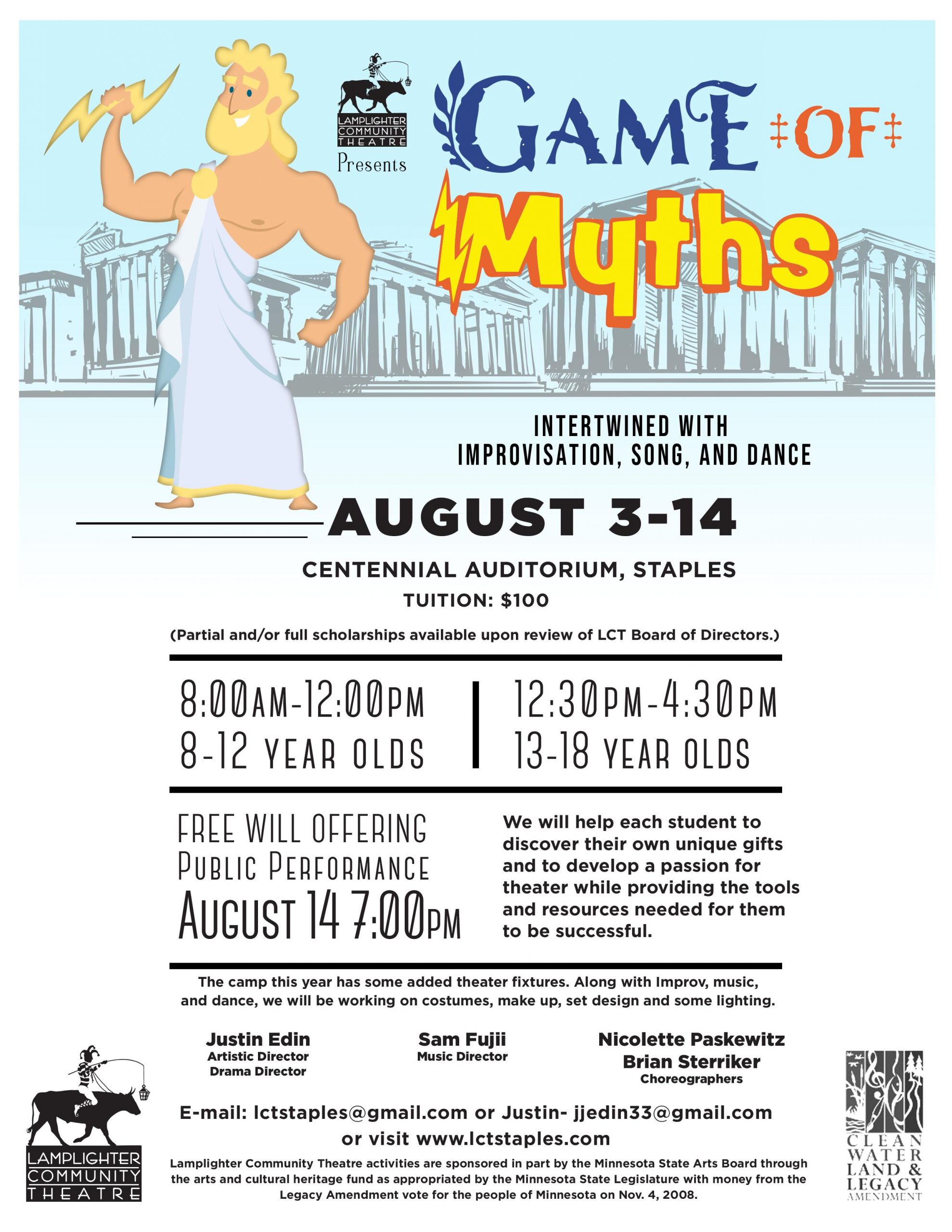 2020 Lamp Camp – Game of Myths
