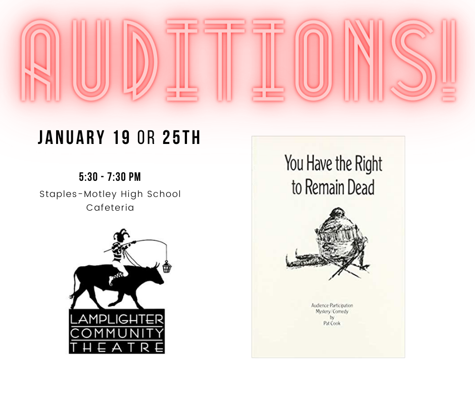 Audition for You Have the Right to Remain Dead